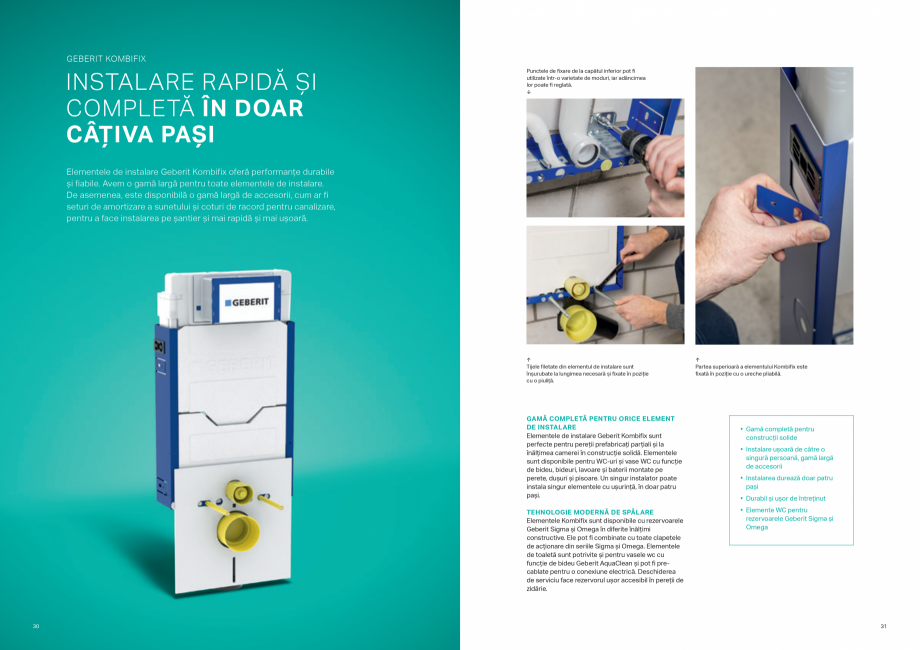 Pagina 16-Sisteme de instalare Geberit - solutia potrivita pentru fiecare aplicatie GEBERIT Catalog, brosura...
