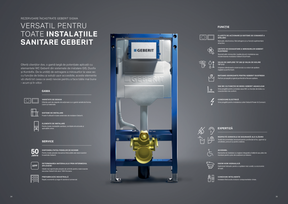 Pagina 18-Sisteme de instalare Geberit - solutia potrivita pentru fiecare aplicatie GEBERIT Catalog, brosura...