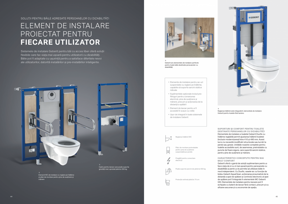 Pagina 23-Sisteme de instalare Geberit - solutia potrivita pentru fiecare aplicatie GEBERIT Catalog, brosura...
