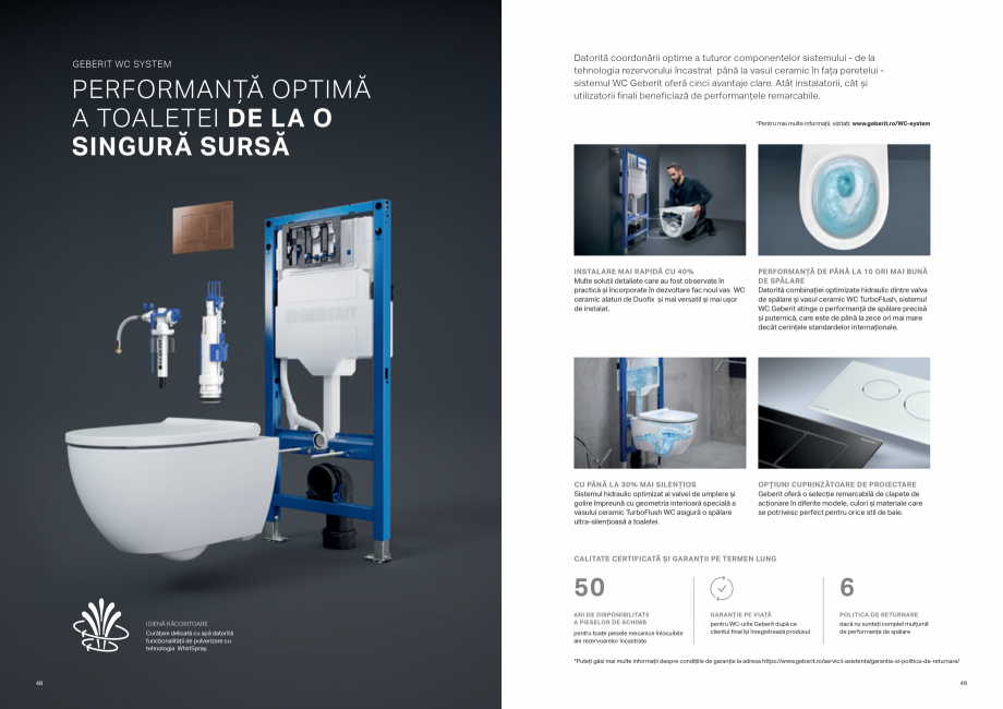 Pagina 25-Sisteme de instalare Geberit - solutia potrivita pentru fiecare aplicatie GEBERIT Catalog, brosura...
