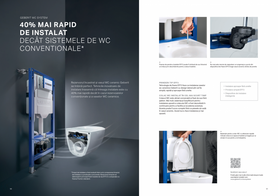 Pagina 26-Sisteme de instalare Geberit - solutia potrivita pentru fiecare aplicatie GEBERIT Catalog, brosura...