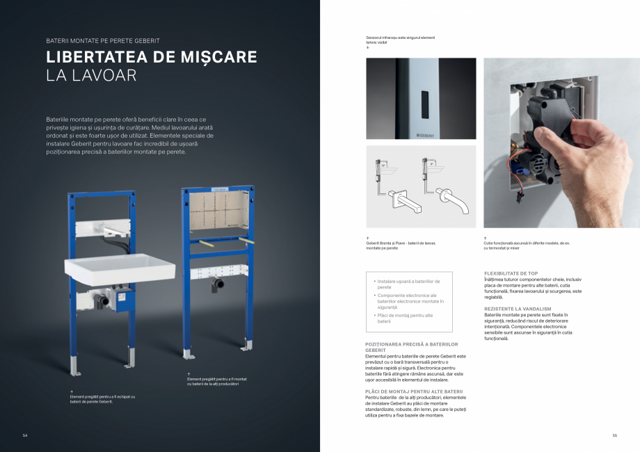 Pagina 28-Sisteme de instalare Geberit - solutia potrivita pentru fiecare aplicatie GEBERIT Catalog, brosura...
