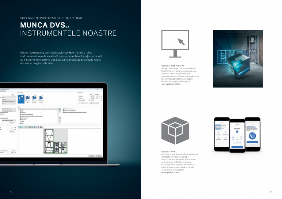 Pagina 32-Sisteme de instalare Geberit - solutia potrivita pentru fiecare aplicatie GEBERIT Catalog, brosura...