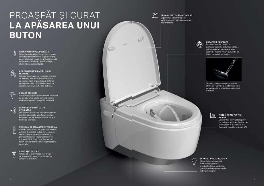 Pagina 7-Geberit - AQUACLEAN - vasul WC cu functie de bideu GEBERIT Catalog, brosura Romana re Geberit cu...
