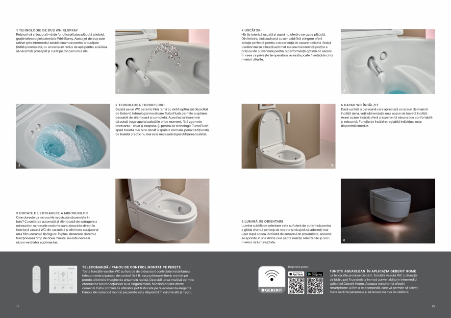 Pagina 8-Geberit - AQUACLEAN - vasul WC cu functie de bideu GEBERIT Catalog, brosura Romana ar pentru...