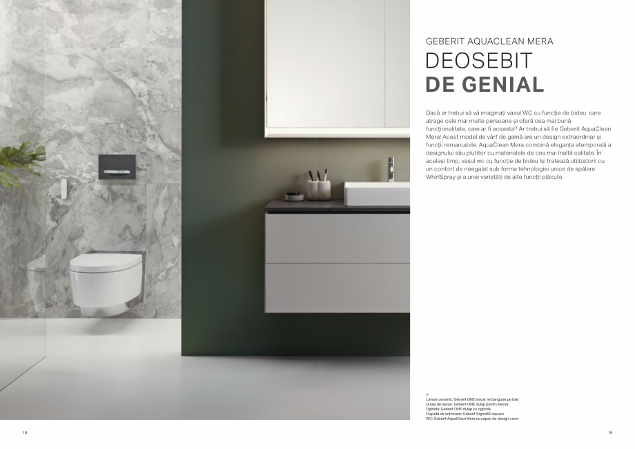 Pagina 10-Geberit - AQUACLEAN - vasul WC cu functie de bideu GEBERIT Catalog, brosura Romana ci niveluri de...