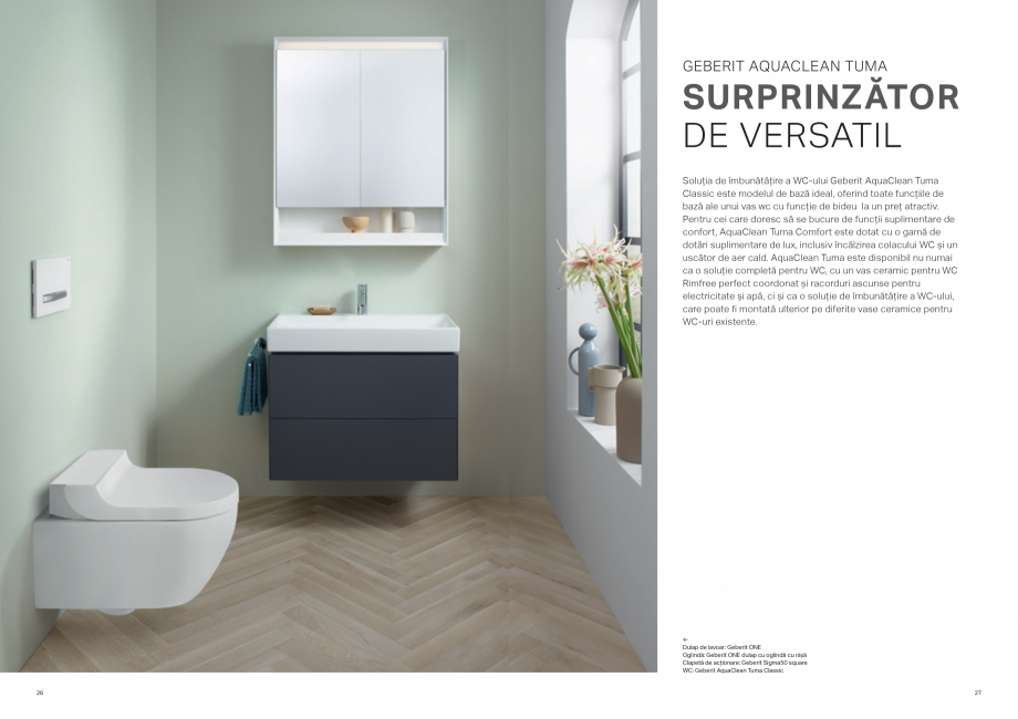 Pagina 14-Geberit - AQUACLEAN - vasul WC cu functie de bideu GEBERIT Catalog, brosura Romana venabile, de la...