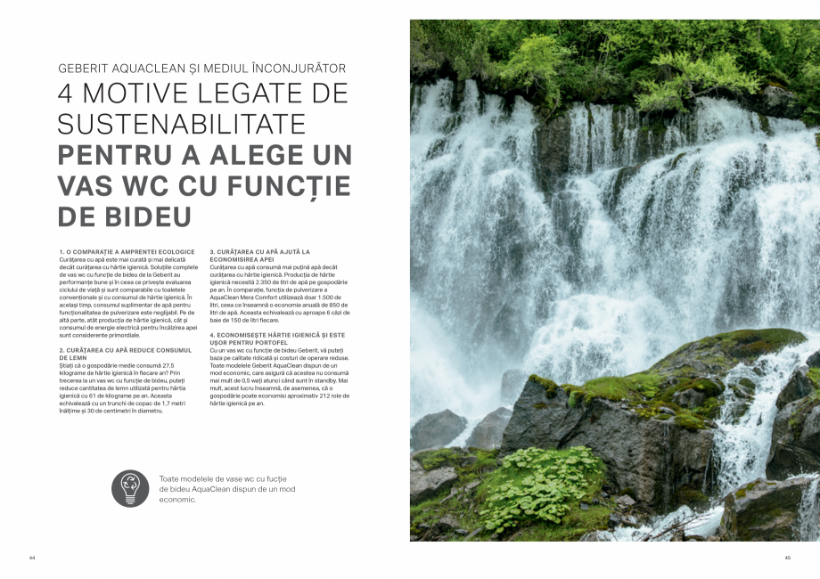 Pagina 23-Geberit - AQUACLEAN - vasul WC cu functie de bideu GEBERIT Catalog, brosura Romana MNE

USCĂTOR CU ...