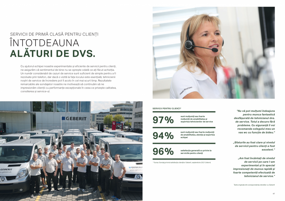 Pagina 24-Geberit - AQUACLEAN - vasul WC cu functie de bideu GEBERIT Catalog, brosura Romana fort pe
podea
↓...