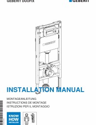 Instructiuni de montaj - Geberit Duofix Delta 