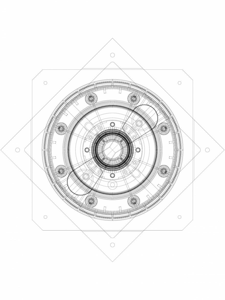 Pagina 1-CAD-DWG Receptor de terasa Geberit Pluvia cu flansa de fixare, pentru folii de hidroizolatie -...