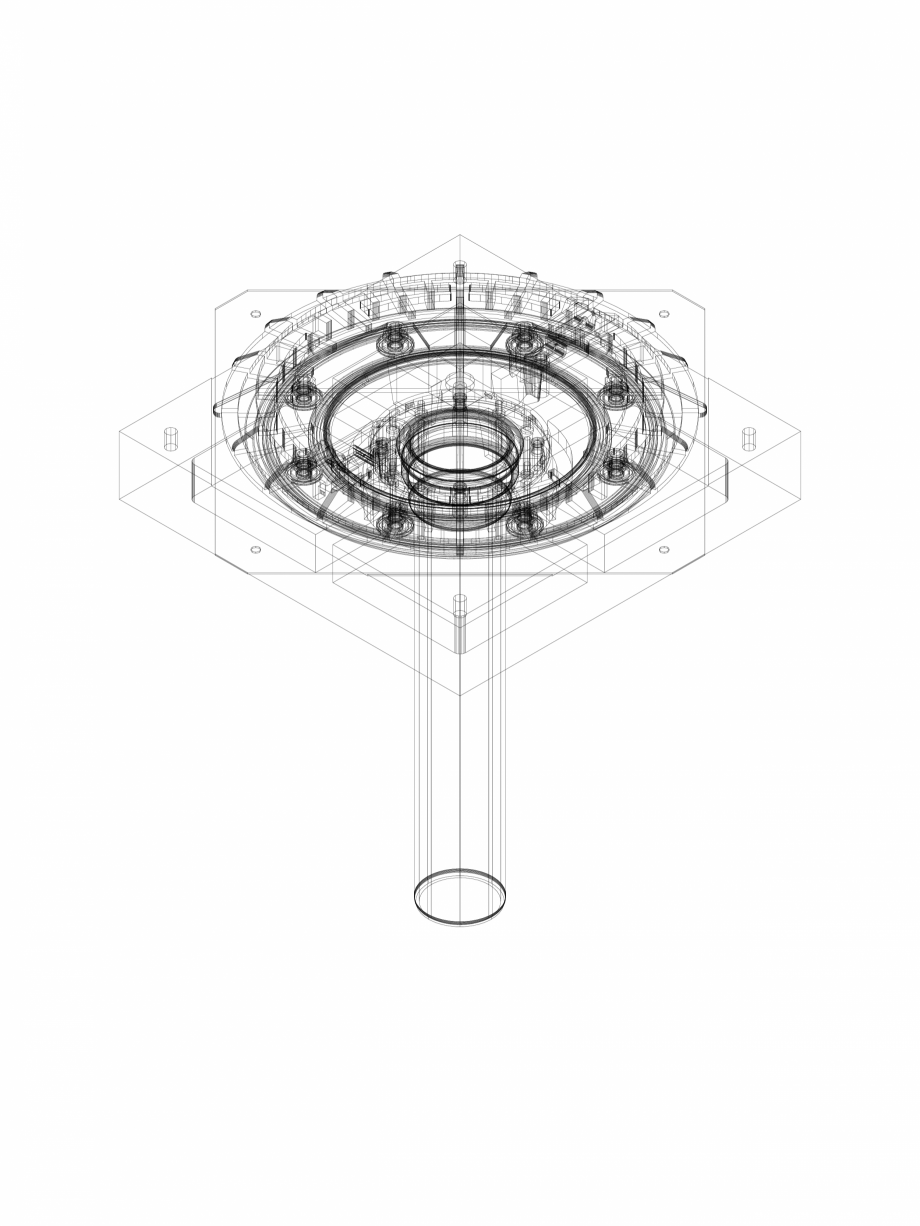Pagina 1 - CAD-DWG Receptor de terasa Geberit Pluvia cu flansa de fixare, pentru folii de...