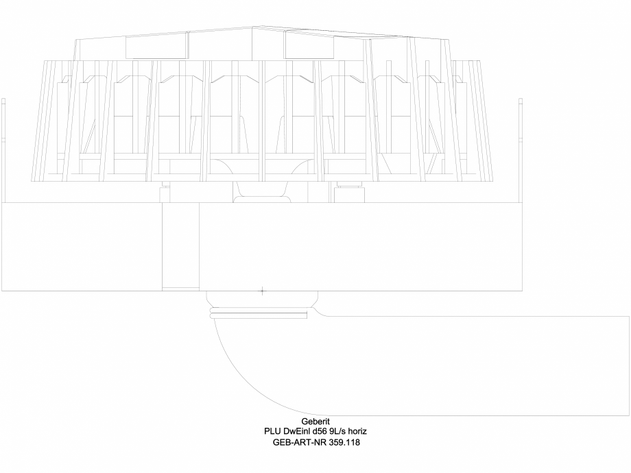 Pagina 1 - CAD-DWG Receptor de terasa Geberit Pluvia - capacitate max de evacuare - 9l cod 359.118...