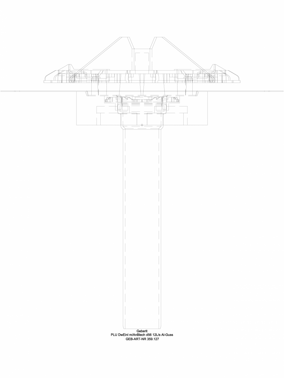 Pagina 1-CAD-DWG Receptor de terasa Geberit Pluvia cu folie de contact, parafrunzar din aluminiu turnat -...