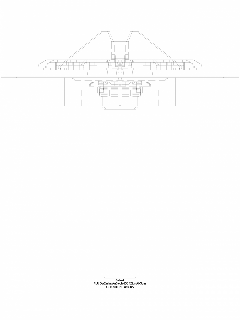 Pagina 1-CAD-DWG Receptor de terasa Geberit Pluvia cu folie de contact, parafrunzar din aluminiu turnat -...