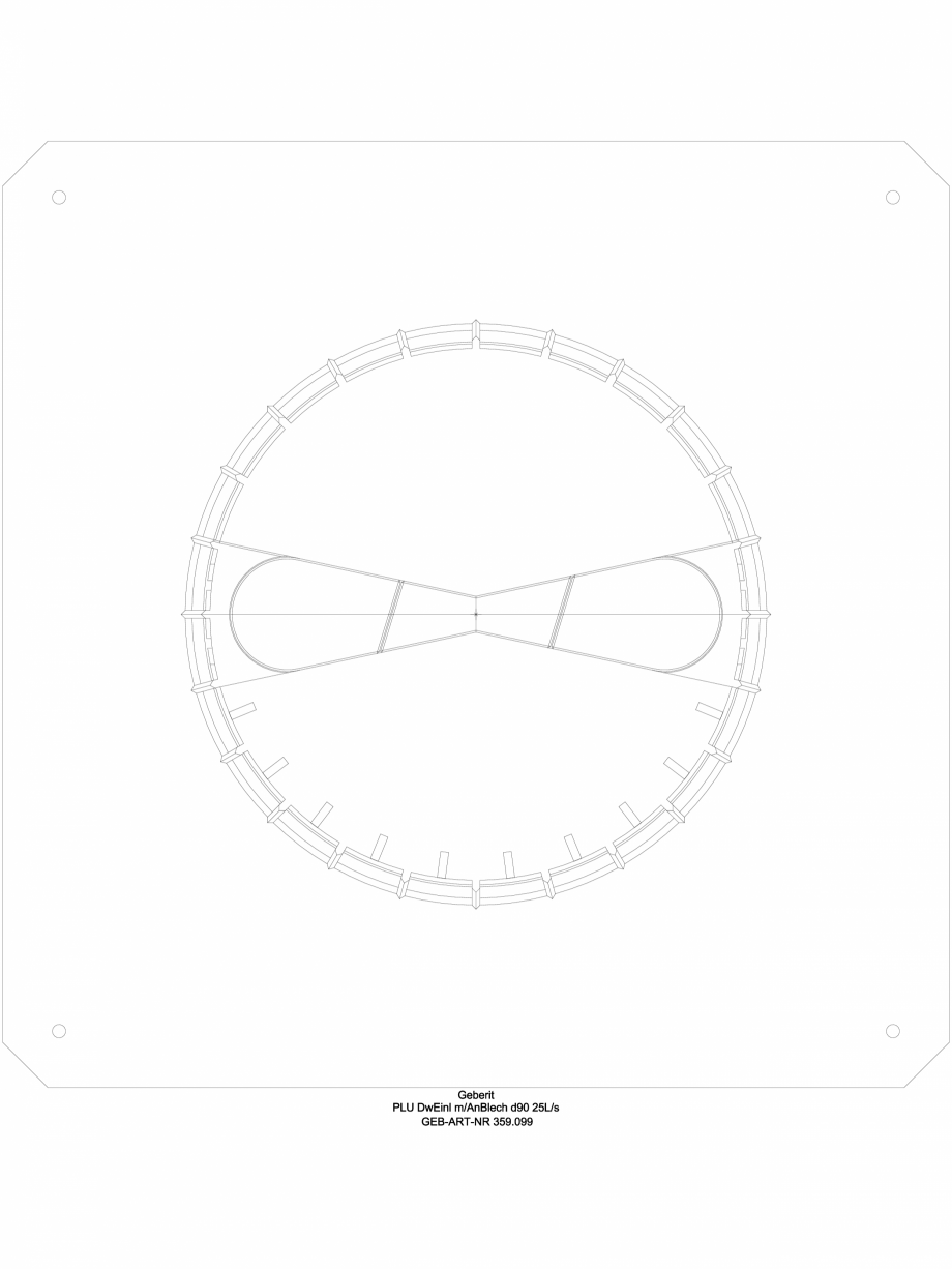 Pagina 1-CAD-DWG Receptor de terasa Geberit Pluvia cu folie de contact - capacitate max de evacuare 25l - cod...