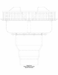 Receptor de terasa Geberit Pluvia cu folie de contact - capacit evacuare 45l - cod 359