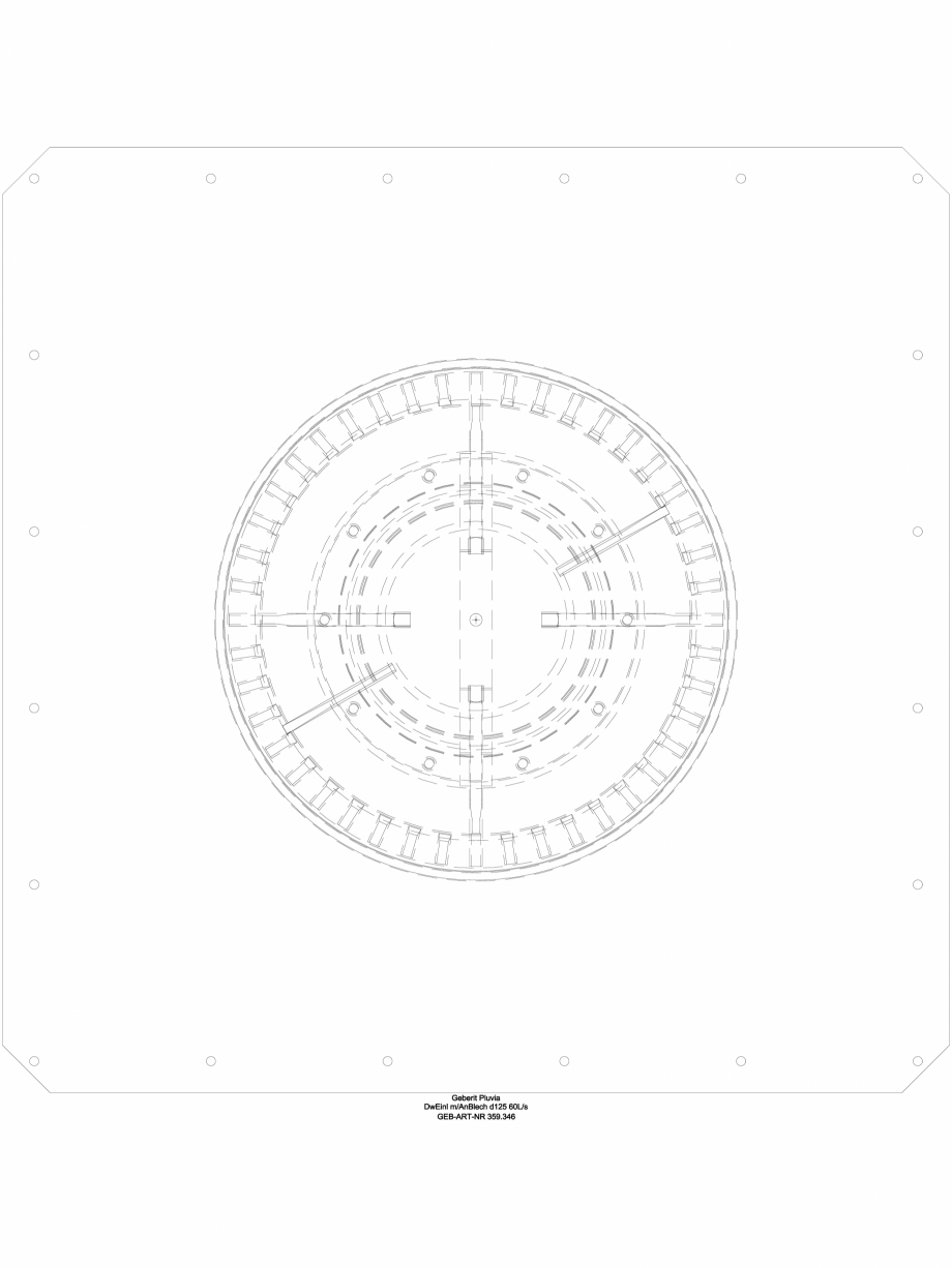 Pagina 1-CAD-DWG Receptor de terasa Geberit Pluvia cu folie de contact - capacit evacuare 60l - cod 359.346...