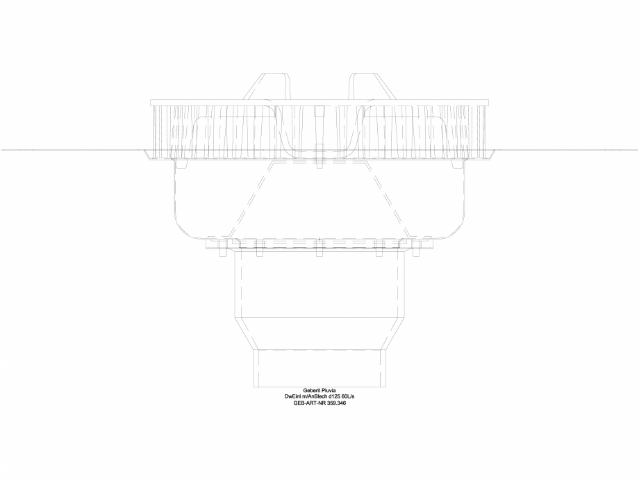 Pagina 1-CAD-DWG Receptor de terasa Geberit Pluvia cu folie de contact - capacit evacuare 60l - cod 359.346...