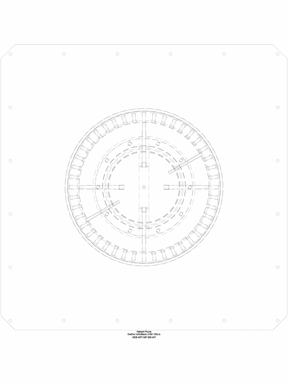 Pagina 1-CAD-DWG Receptor de terasa Geberit Pluvia cu folie de contact - capacit evacuare 100l - cod 359.347....