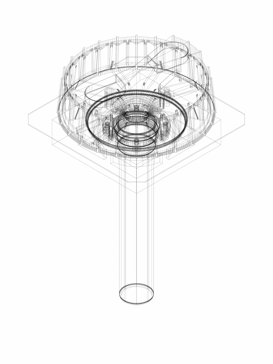 Pagina 1-CAD-DWG Receptor de terasa Geberit Pluvia cu folie de contact pentru jgheaburi - capacit max...