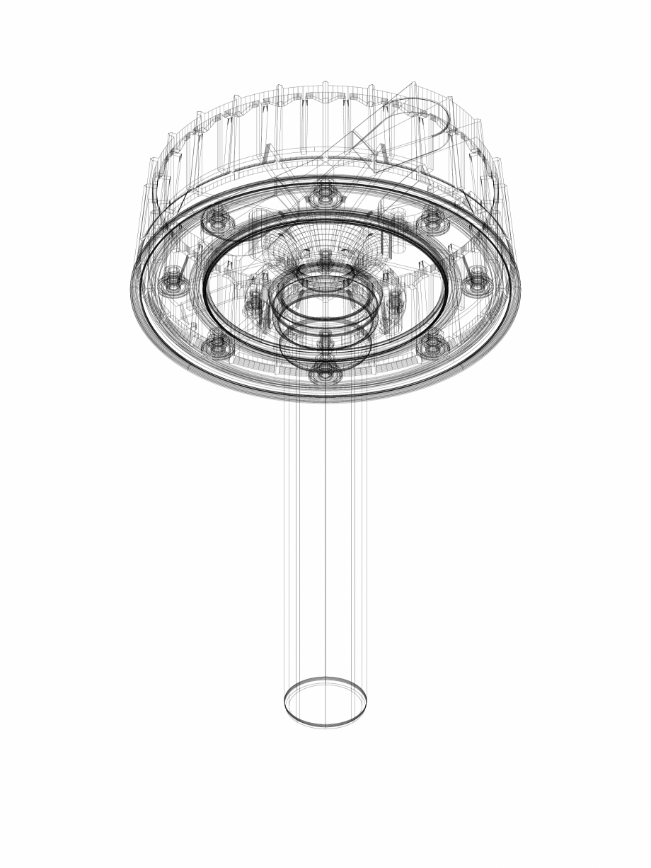 Pagina 1-CAD-DWG Receptor de terasa Geberit Pluvia cu flansa, pentru jgheaburi - capacit max de evacuare 12 l...