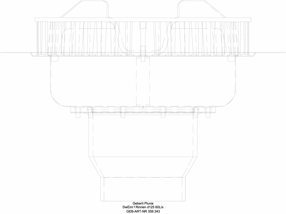 Pagina 1-CAD-DWG Receptor de terasa Geberit Pluvia pentru jgheaburi - capacit de evacuare 60 l - cod 359.343....