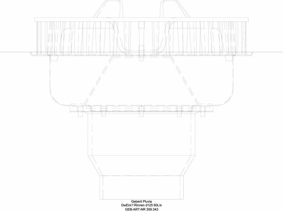 Pagina 1-CAD-DWG Receptor de terasa Geberit Pluvia pentru jgheaburi - capacit de evacuare 60 l - cod 359.343....