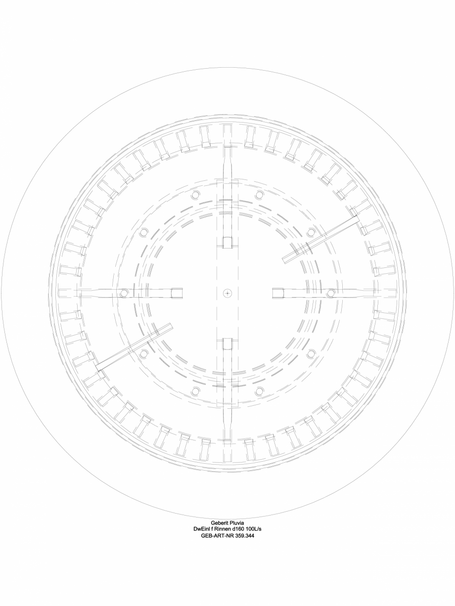 Pagina 1-CAD-DWG Receptor de terasa Geberit Pluvia pentru jgheaburi - capacit evacuare 100l - cod 359.344.00....