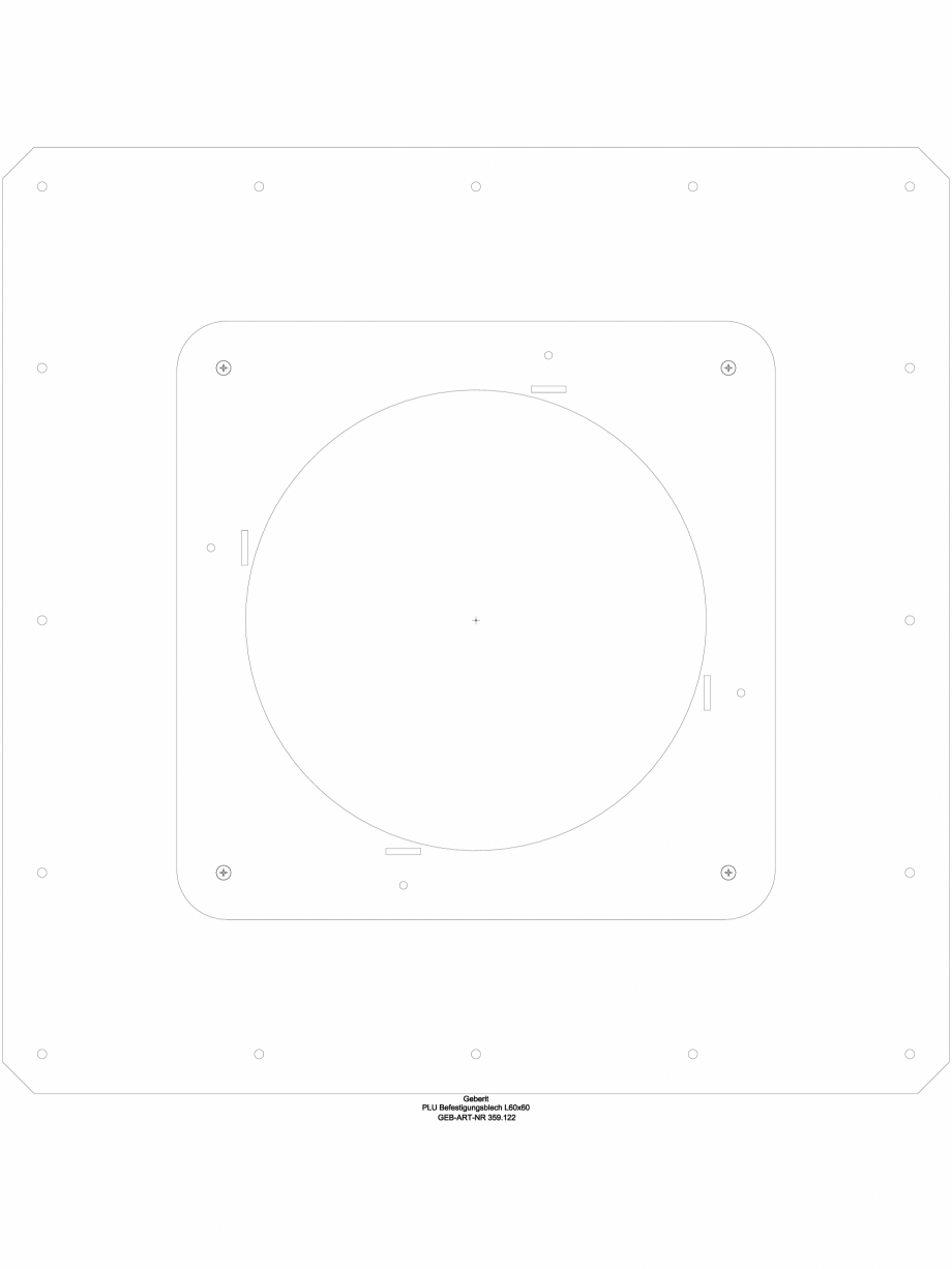 Pagina 1-CAD-DWG Placa de instalare Geberit Pluvia pt receptori de terasa - cod 359.122.00.1_G GEBERIT...