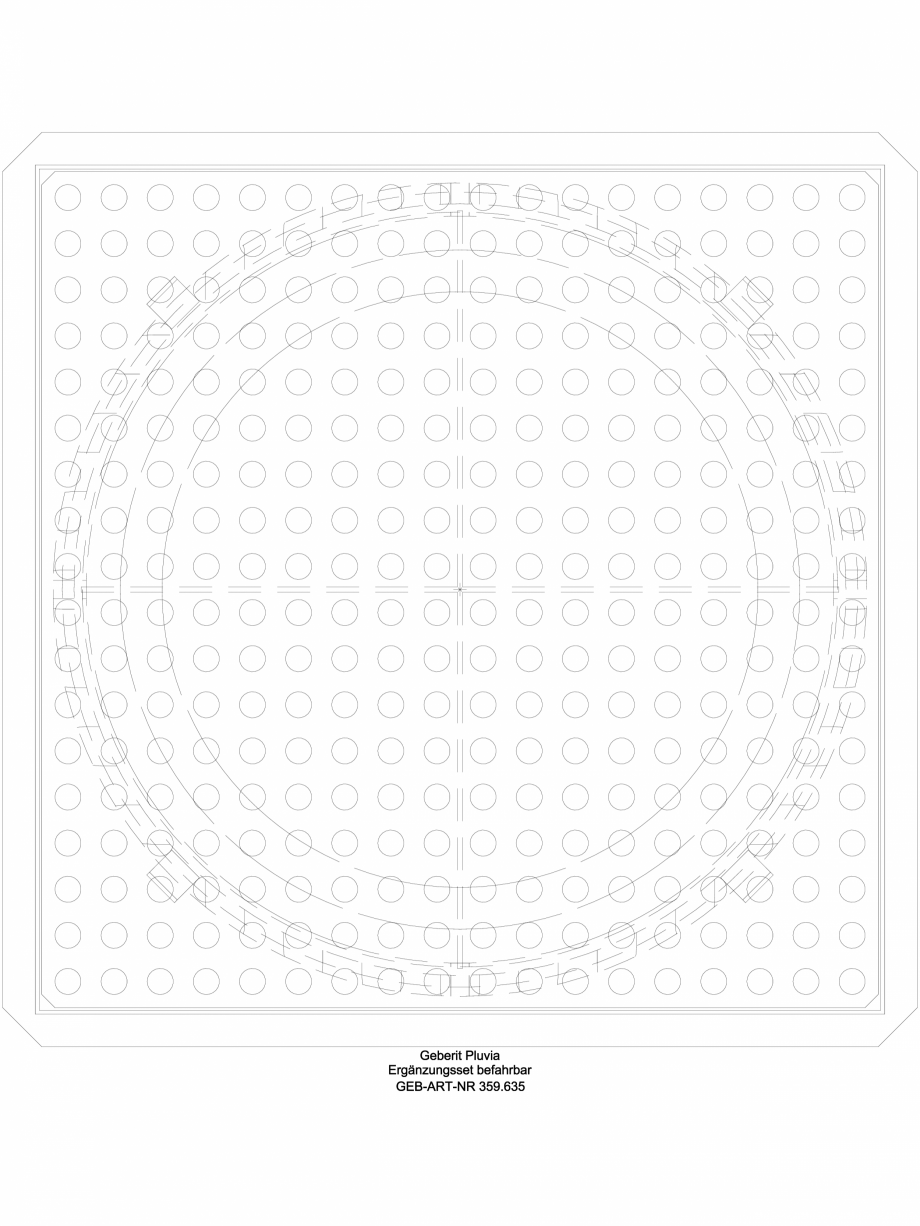 Pagina 1 - CAD-DWG Set de completare Geberit Pluvia, care suporta greutate - cod 359.635.00.1_G...