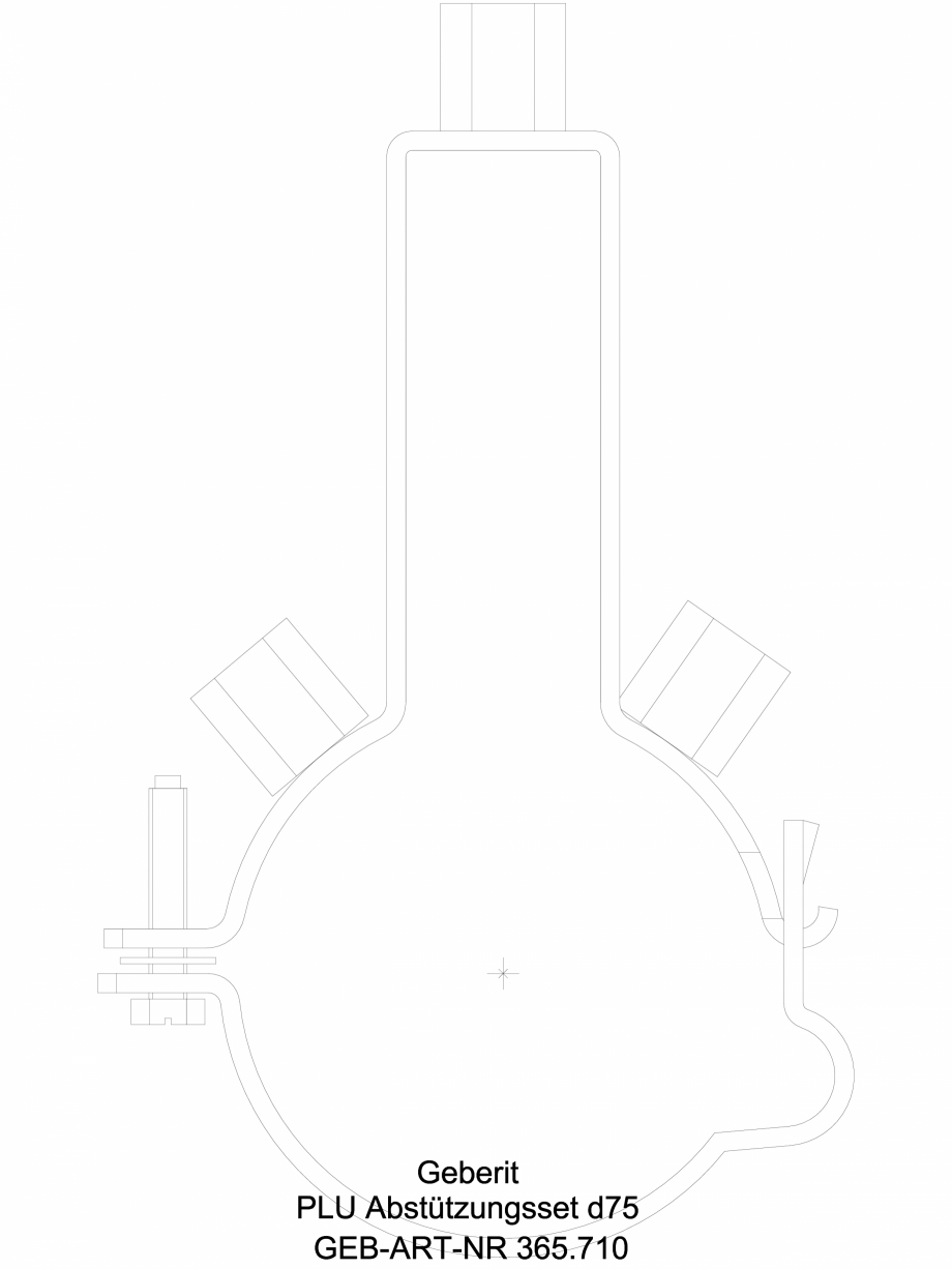 Pagina 1-CAD-DWG Set de fixare Geberit Pluvia cod 365.710.00.1_A GEBERIT Detaliu de produs 