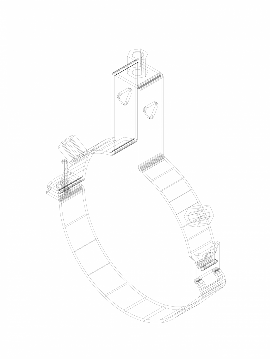 Pagina 1 - CAD-DWG Set de fixare Geberit Pluvia cod 369.710.00.1_P GEBERIT Detaliu de produs 
