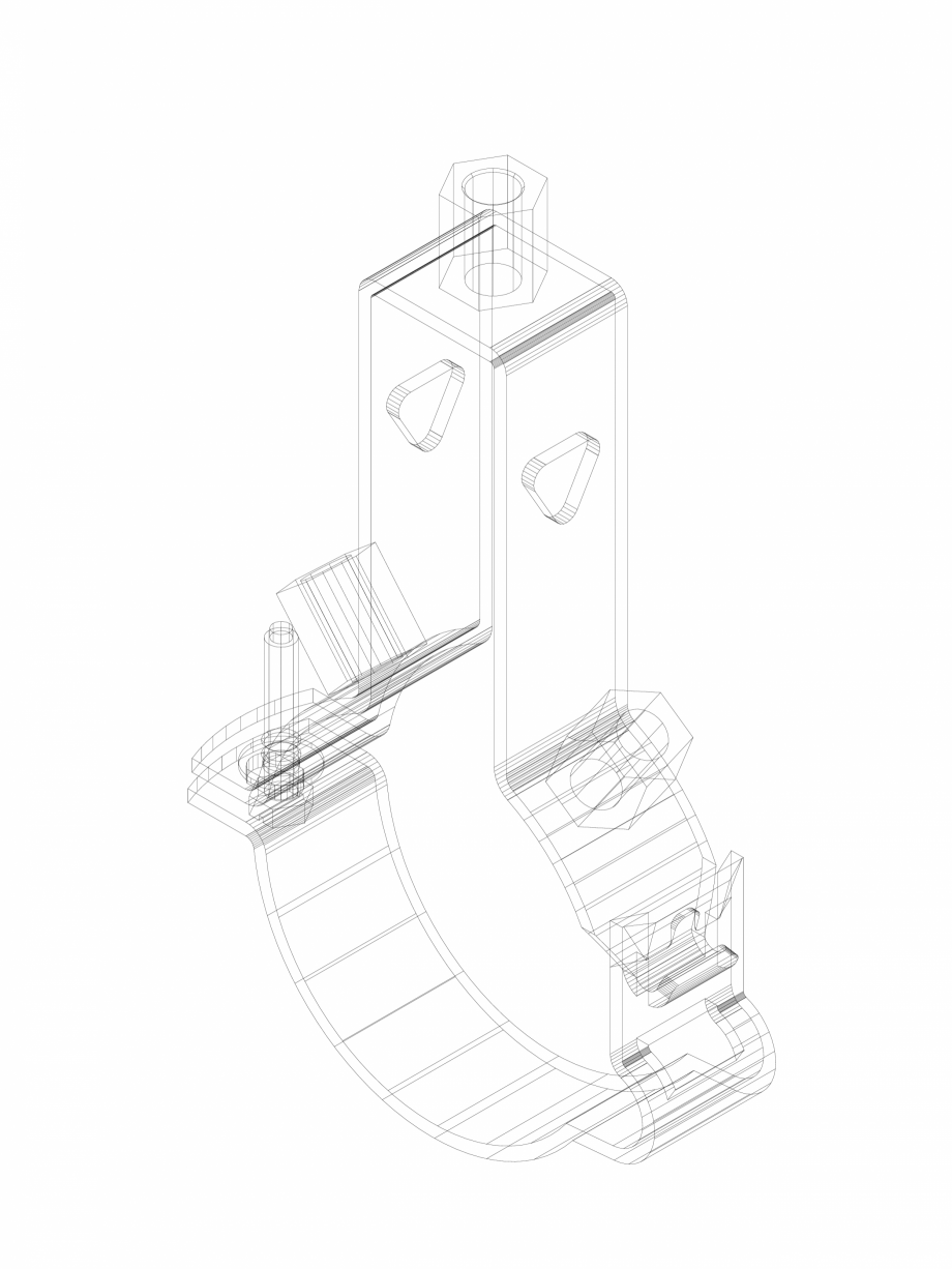 Pagina 1-CAD-DWG Set de fixare Geberit Pluvia cod 365.710.00.1_P GEBERIT Detaliu de produs 