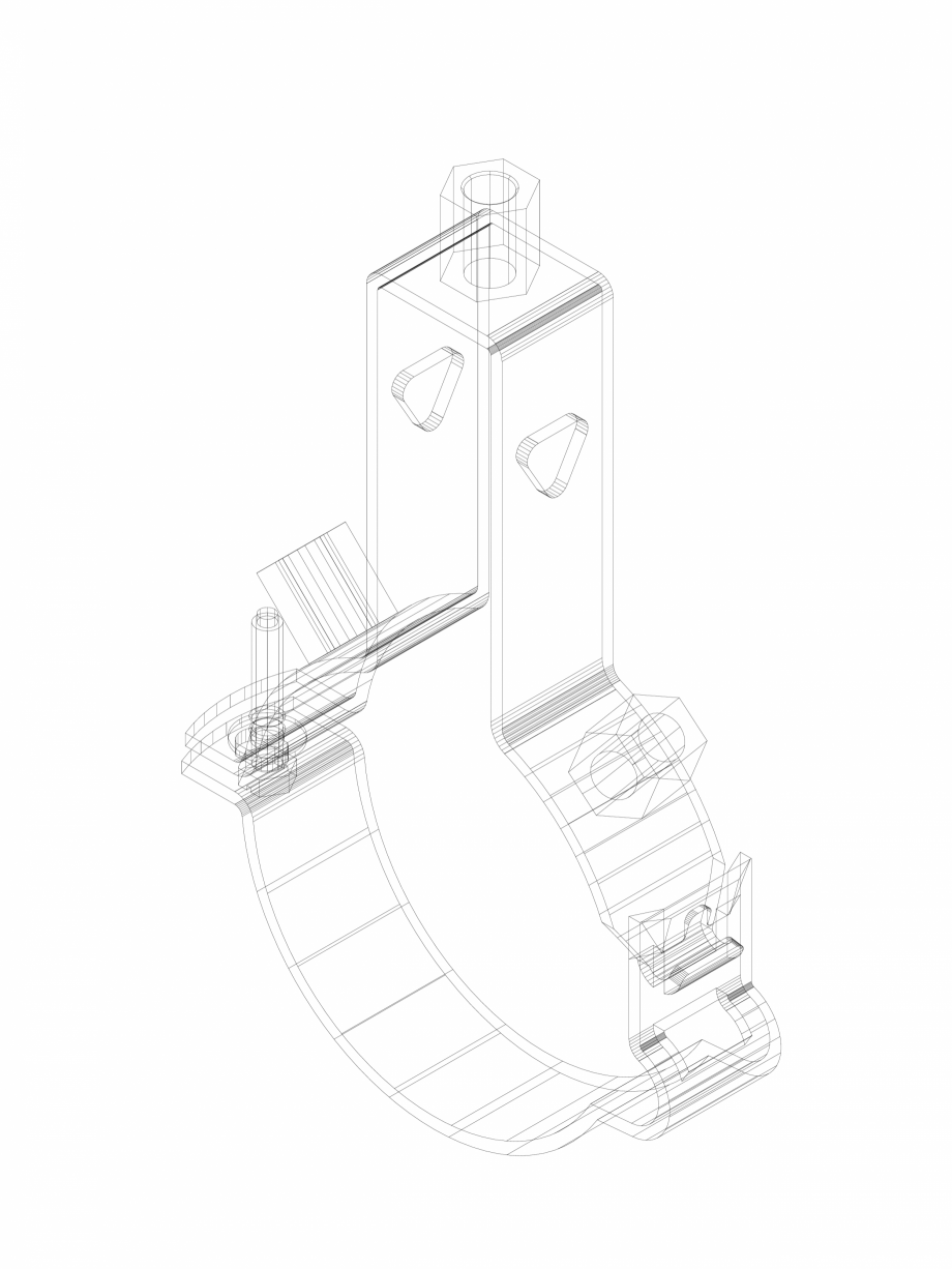Pagina 1-CAD-DWG Set de fixare Geberit Pluvia cod 366.710.00.1_P GEBERIT Detaliu de produs 