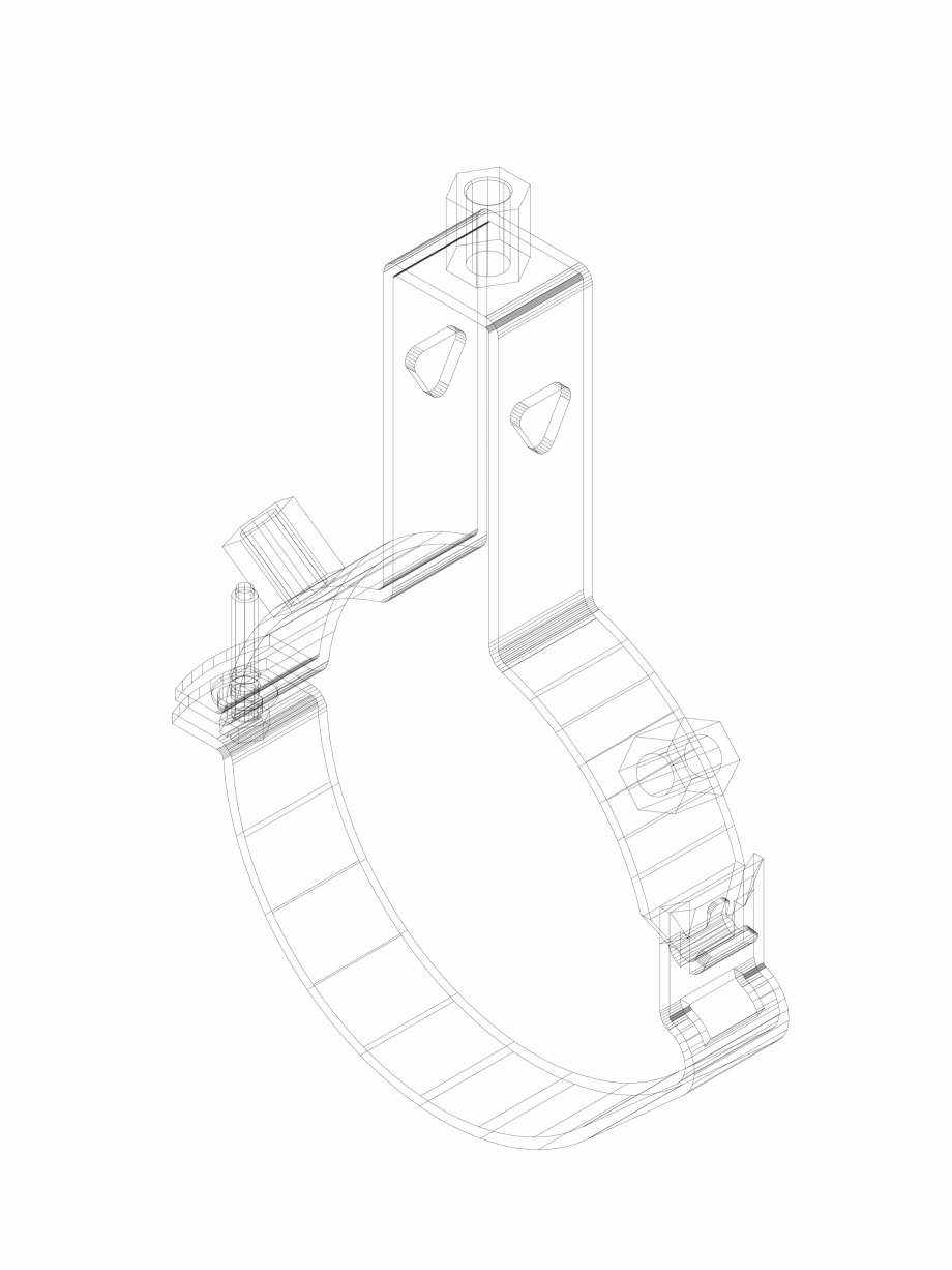 Pagina 1-CAD-DWG Set de fixare Geberit Pluvia cod 368.710.00.1_P GEBERIT Detaliu de produs 