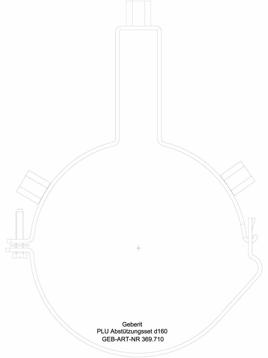 Pagina 1-CAD-DWG Set de fixare Geberit Pluvia cod 369.710.00.1_A GEBERIT Detaliu de produs 