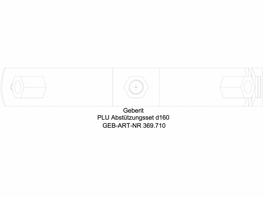 Pagina 1-CAD-DWG Set de fixare Geberit Pluvia cod 369.710.00.1_G GEBERIT Detaliu de produs 