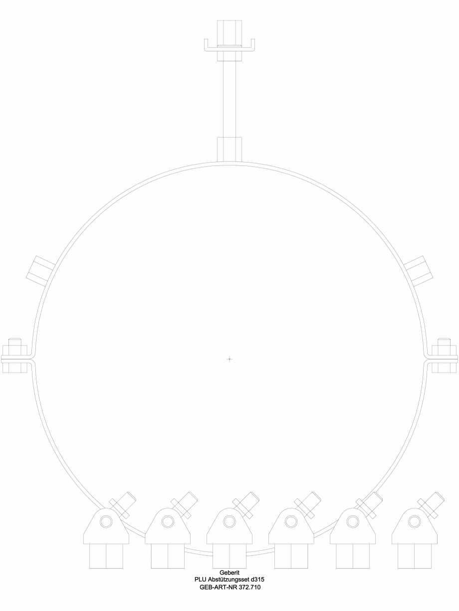 Pagina 1-CAD-DWG Set de fixare Geberit Pluvia cod 372.710.00.1_A GEBERIT Detaliu de produs 