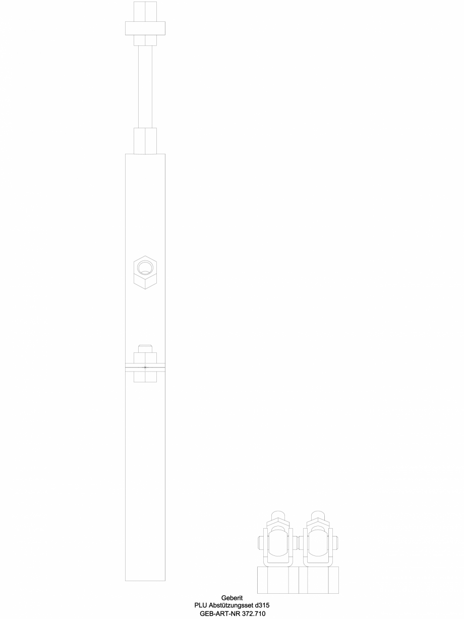 Pagina 1-CAD-DWG Set de fixare Geberit Pluvia cod 372.710.00.1_L GEBERIT Detaliu de produs 