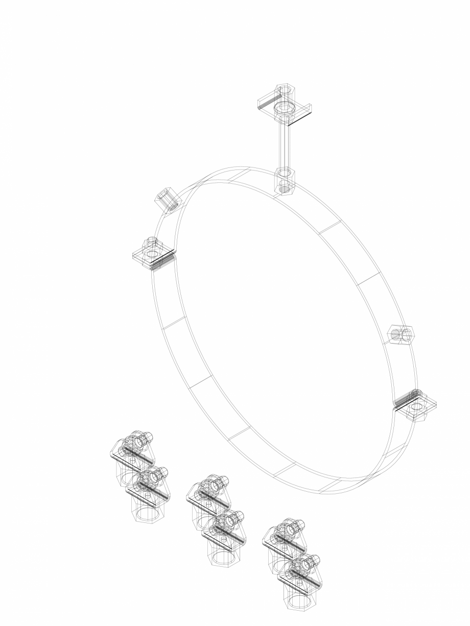 Pagina 1-CAD-DWG Set de fixare Geberit Pluvia cod 372.710.00.1_P GEBERIT Detaliu de produs 