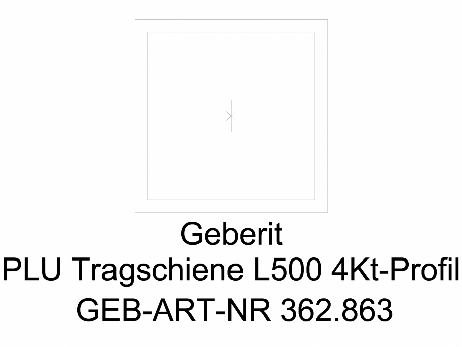 Pagina 1-CAD-DWG Bara suport Geberit Pluvia cod 362.863.26.1_G GEBERIT Detaliu de produs 