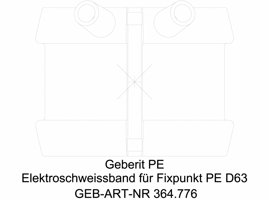 Pagina 1-CAD-DWG Banda de electrofuziune Geberit pentru punct fix cod 364.776.16.1_A GEBERIT Detaliu de...