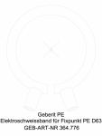 Banda de electrofuziune Geberit pentru punct fix cod 364.776.16.1_G GEBERIT - Geberit Pluvia