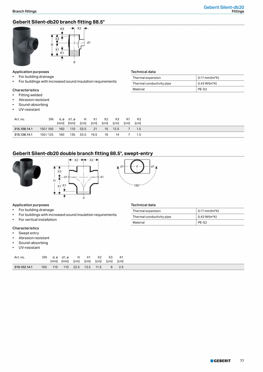 Pagina 77-Sisteme de conducte Geberit 2015-2016 GEBERIT Catalog, brosura Engleza  . . . . . . . . . . . . . . ...