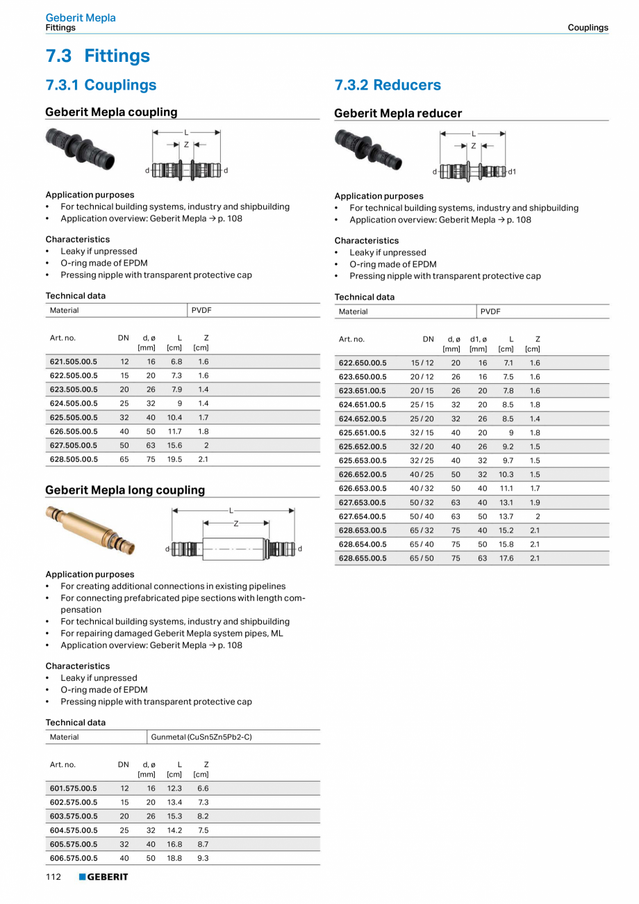 Pagina 112-Sisteme de conducte Geberit 2015-2016 GEBERIT Catalog, brosura Engleza 	flange	for	roof	foils	
with	...