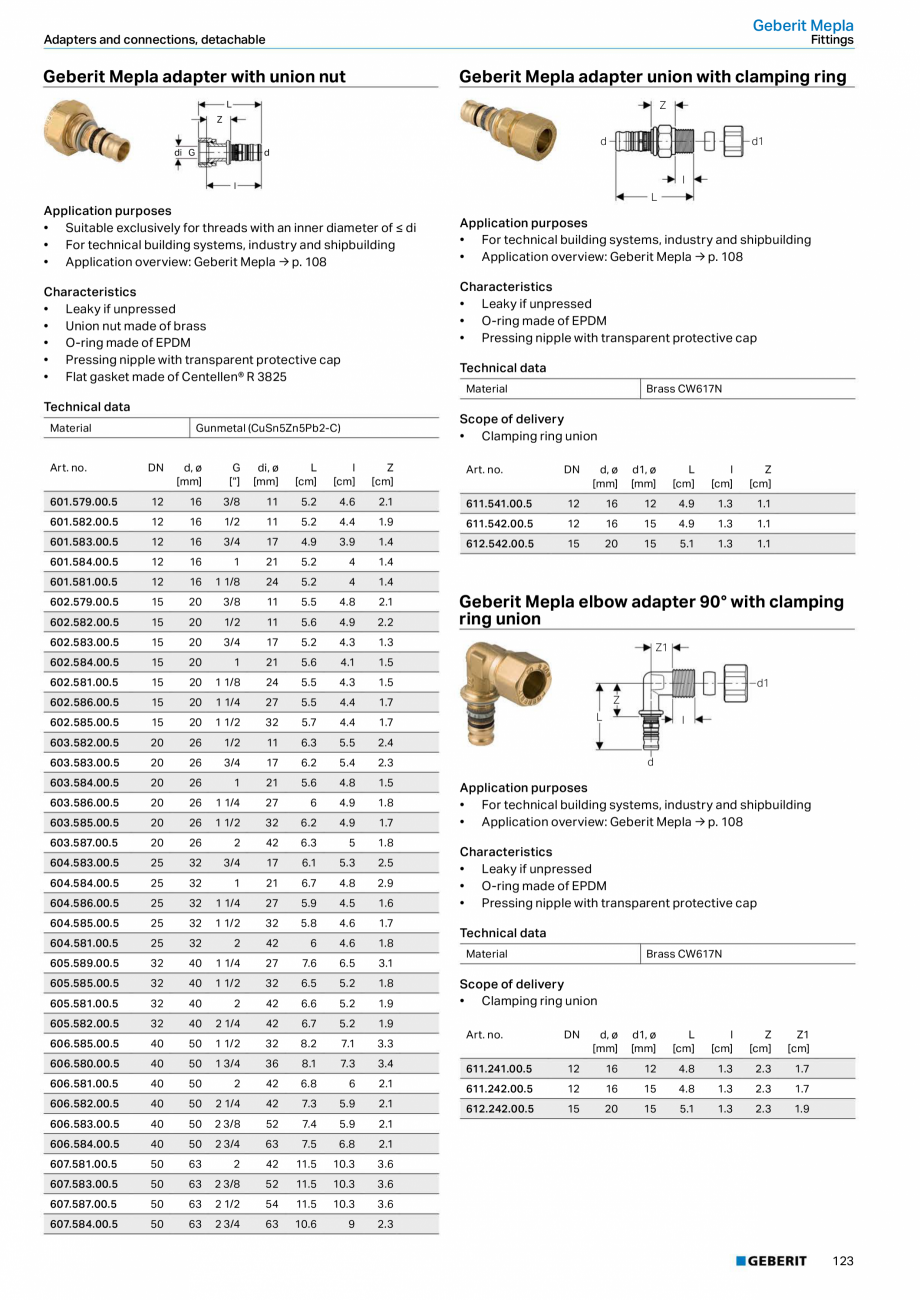 Pagina 123-Sisteme de conducte Geberit 2015-2016 GEBERIT Catalog, brosura Engleza 	W/(m*K)

315.300.14.1

150

...