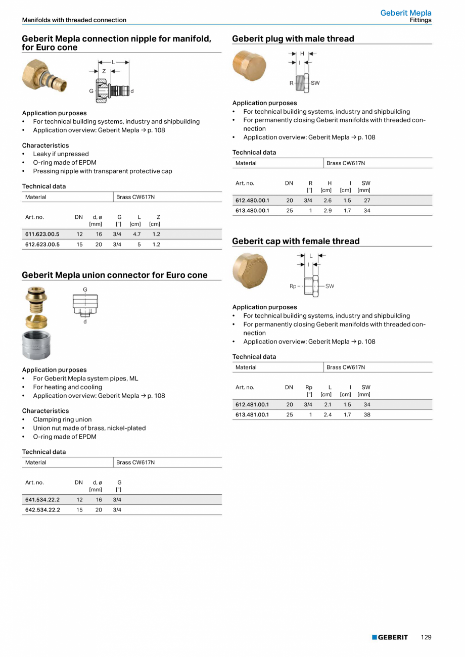Pagina 129 - Sisteme de conducte Geberit 2015-2016 GEBERIT Catalog, brosura Engleza  60

63

63

17....
