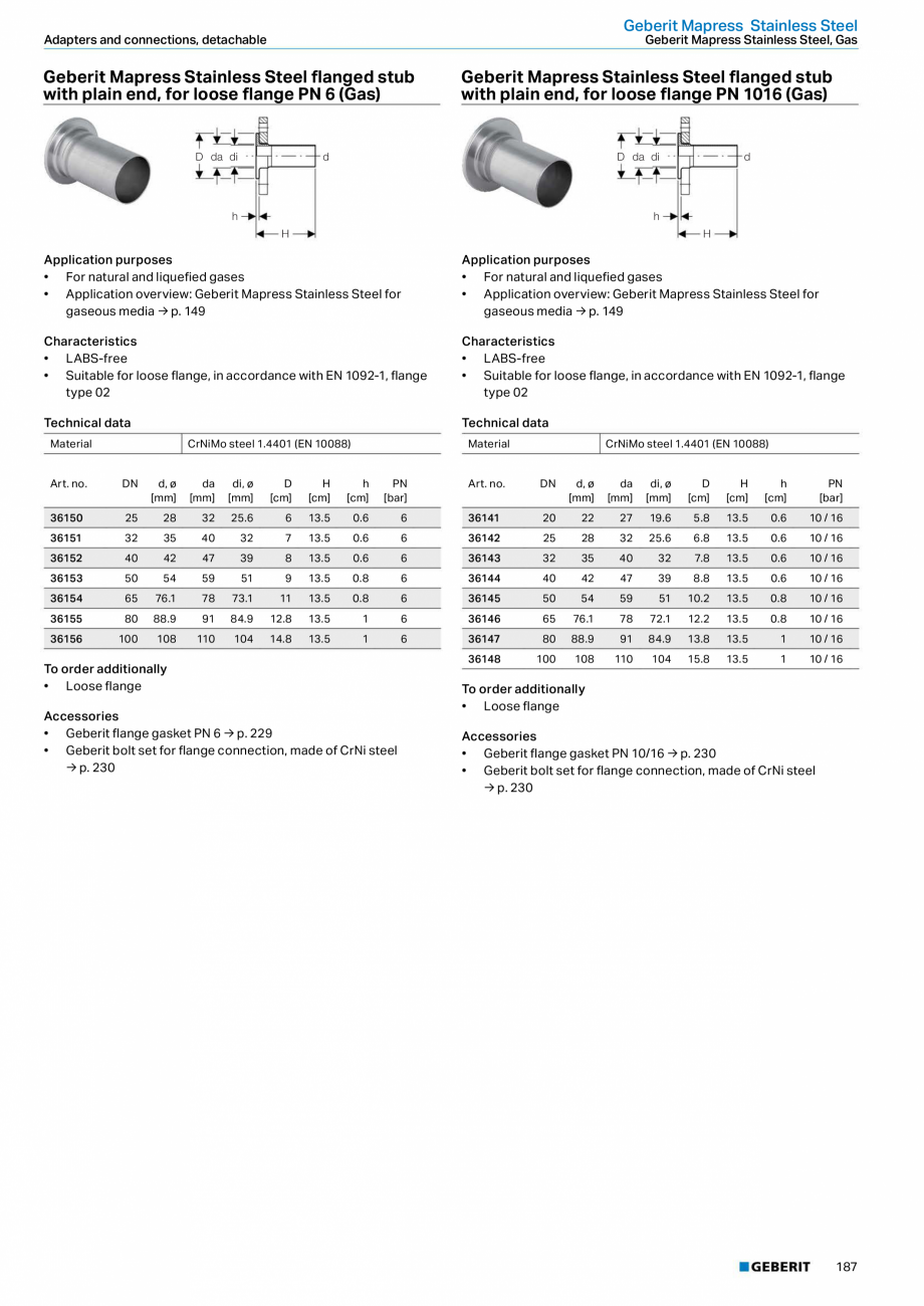 Pagina 187-Sisteme de conducte Geberit 2015-2016 GEBERIT Catalog, brosura Engleza (m*K)

Material

PE-Xb	/	Al	/...