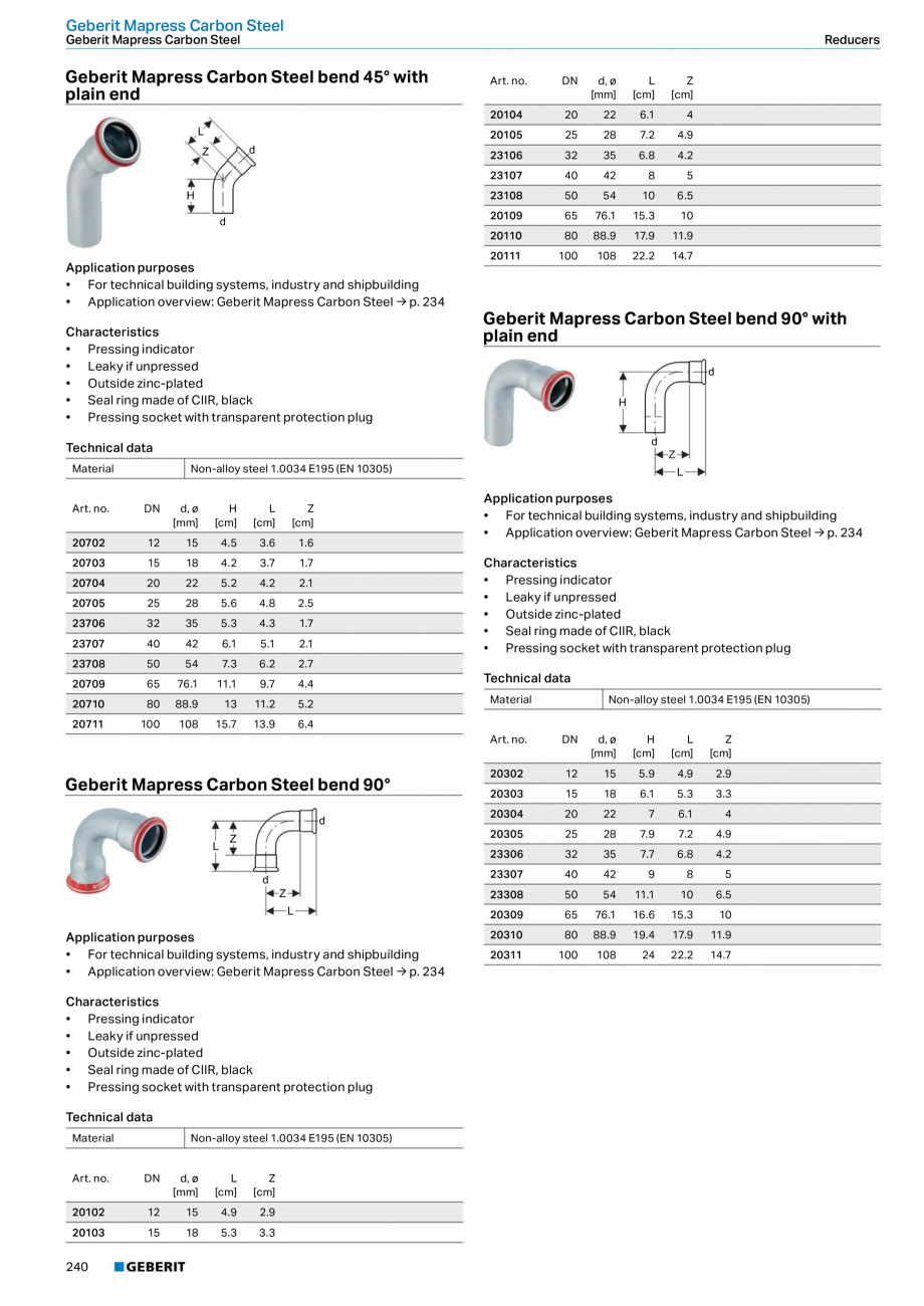 Pagina 240-Sisteme de conducte Geberit 2015-2016 GEBERIT Catalog, brosura Engleza  Mepla
Accessories

Connector...